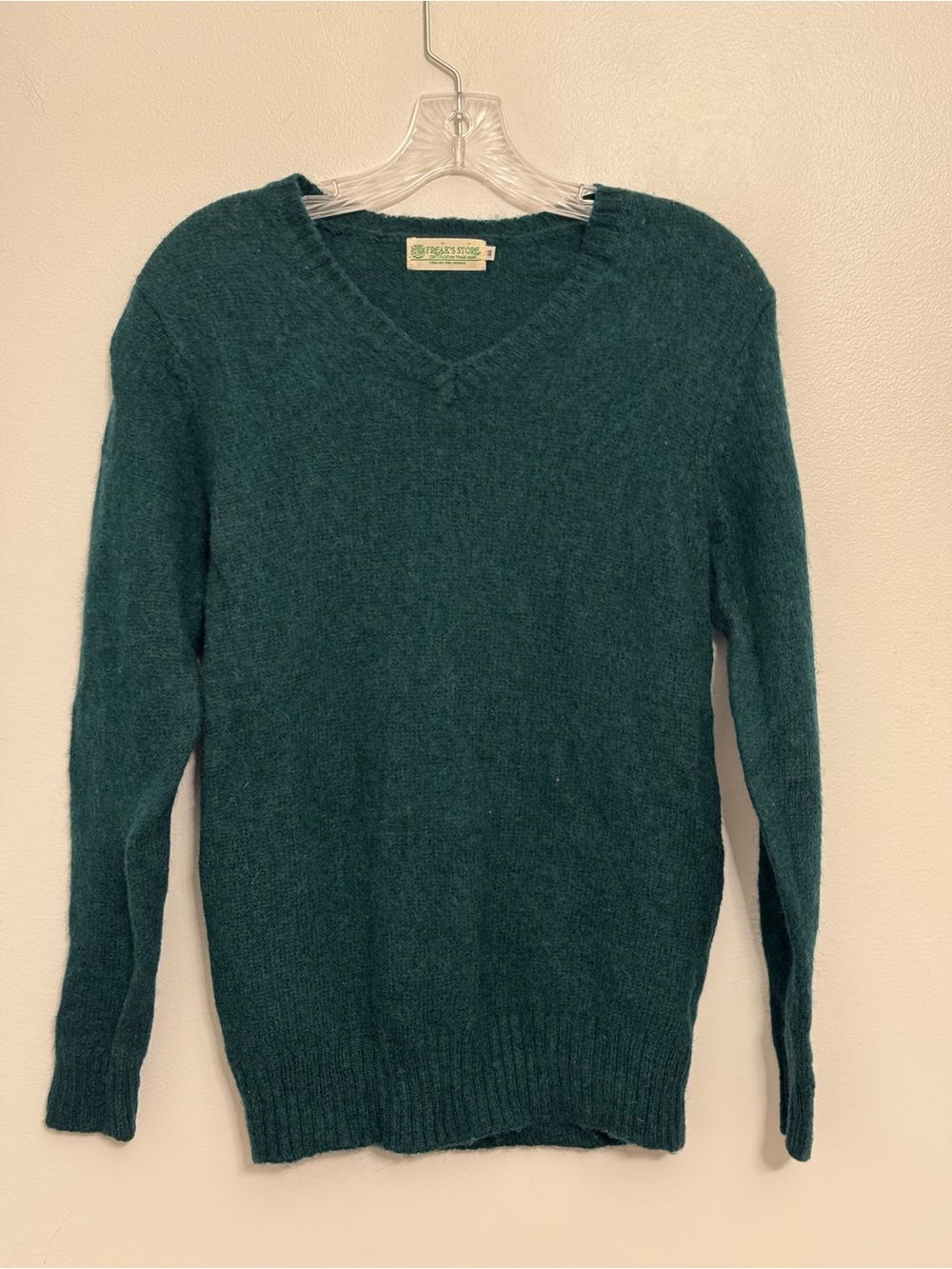 Cozy Women's V-Neck Sweater in Teal Green